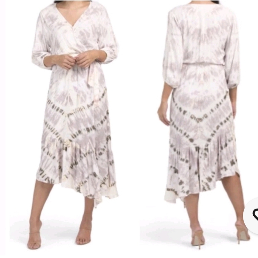 YOUNG FABULOUS & BROKE Jilian Wrap Maxi Dress spell Gypsy Boho Revolve M